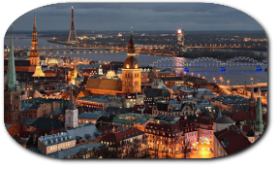 Riga night  lights 
